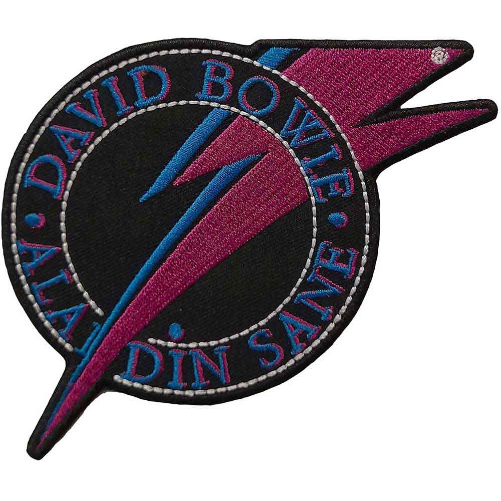 David Bowie Aladdin Sane patch — official rock merchandise UK — Rock Star Clothing