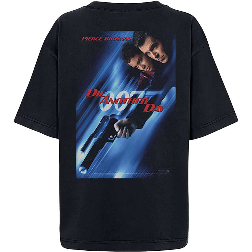 James Bond 007 Unisex T-Shirt: Die Another Day (Black) (Back Print)