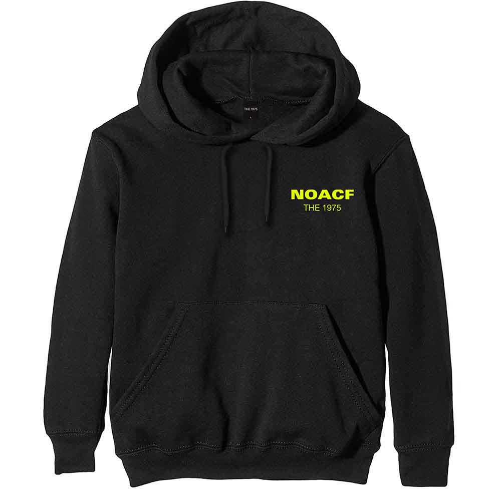The 1975 Unisex Pullover Hoodie: NOACF (Black) (Back Print)