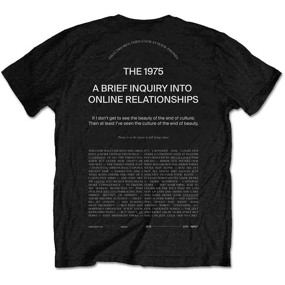 The 1975 Unisex T-Shirt: ABIIOR Welcome Welcome (Black) (Back Print)