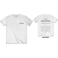 The 1975 Unisex T-Shirt: ABIIOR Welcome Welcome (White) (Back Print)