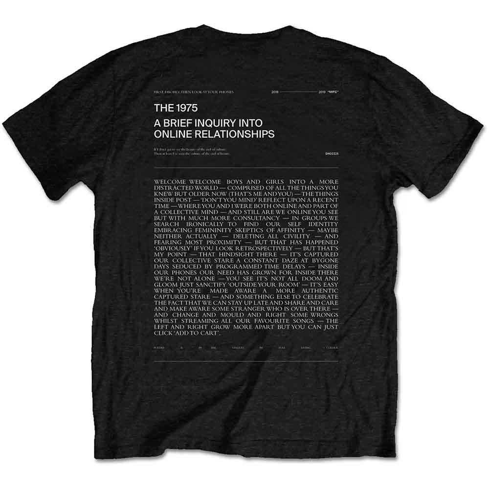 The 1975 Unisex T-Shirt: A Brief Inquiry (Black) (Back Print)