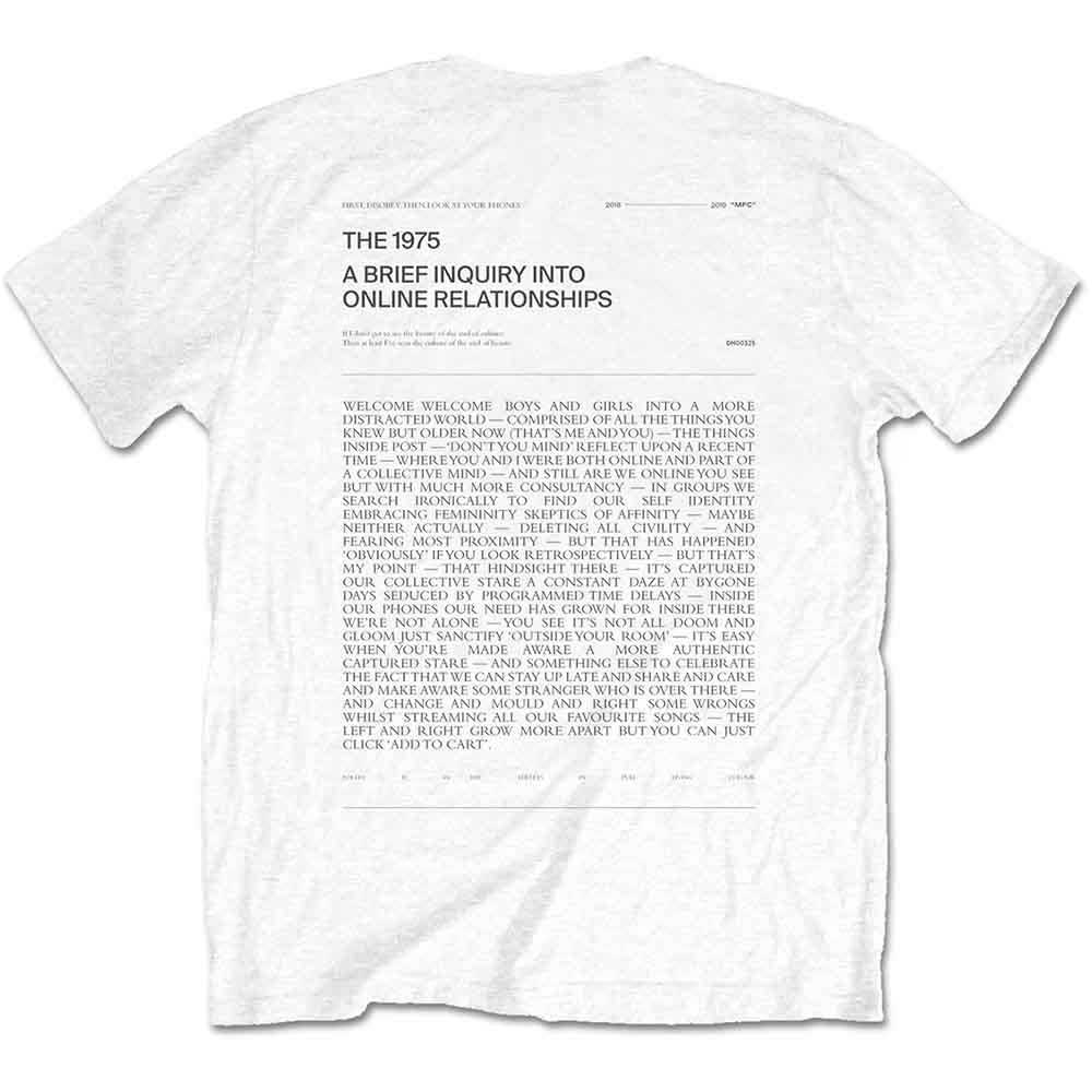 The 1975 Unisex T-Shirt: A Brief Inquiry (White) (Back Print)