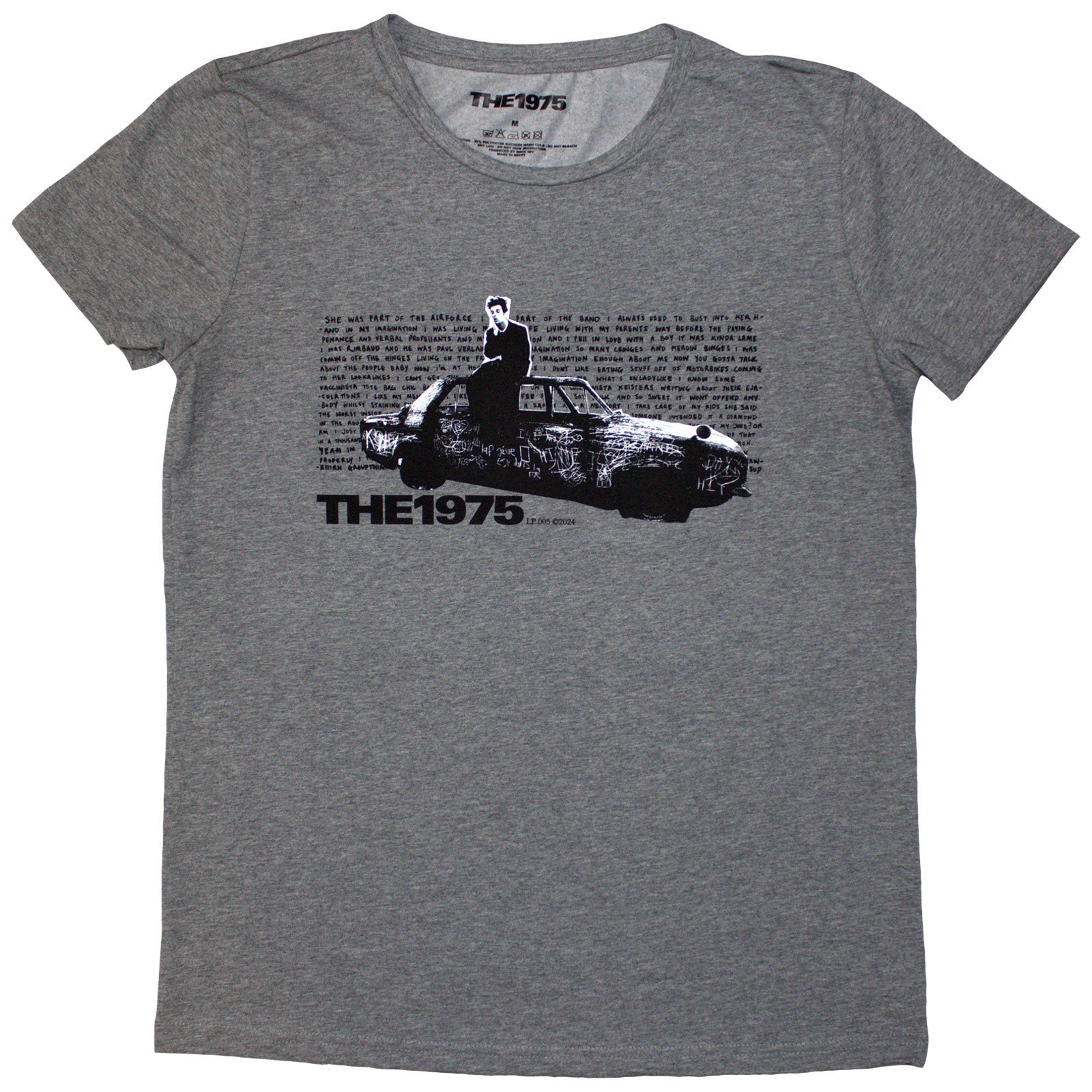 The 1975 Ladies T-Shirt: Car Photo (Grey)
