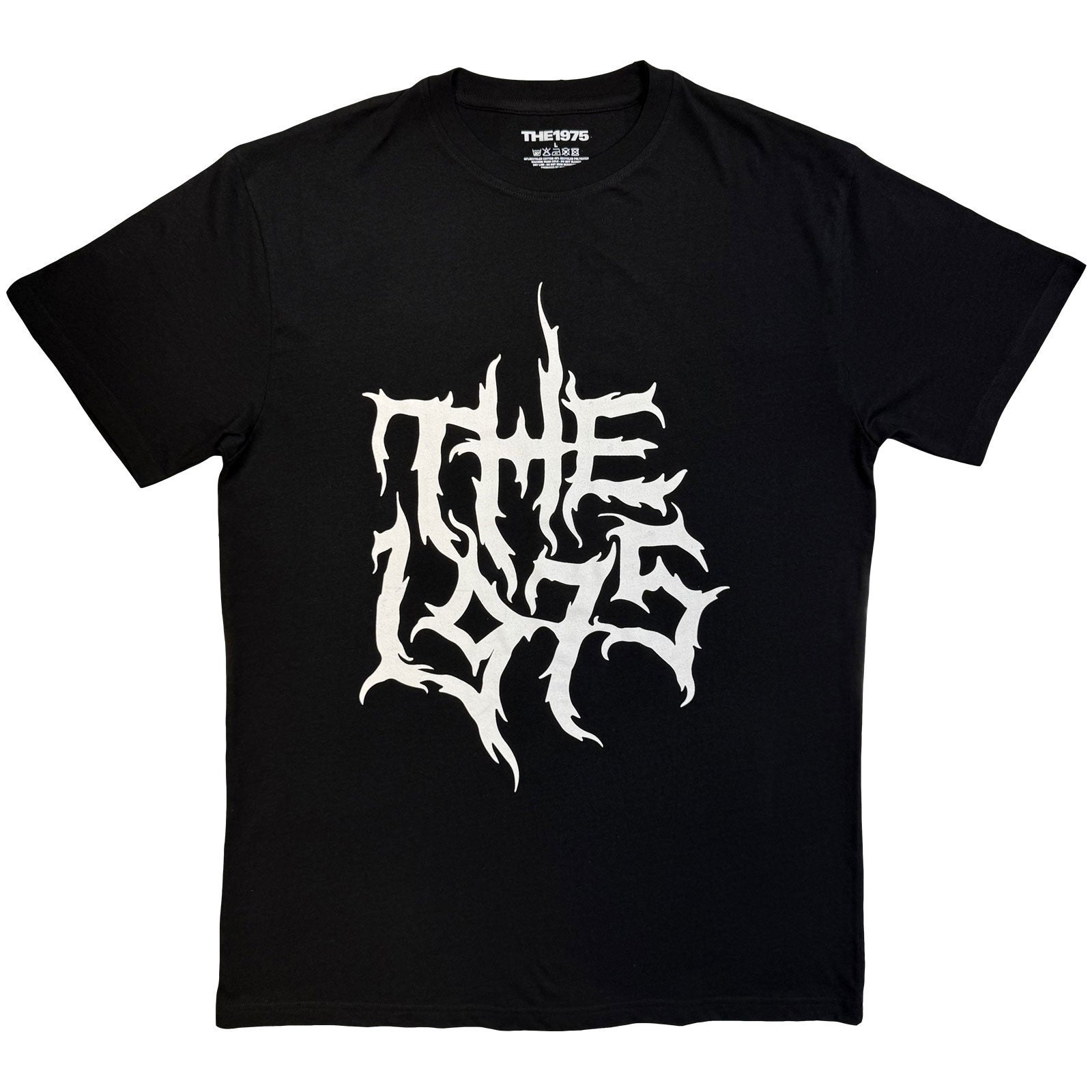 The 1975 Unisex T-Shirt: Metal Logo Mono (Black)