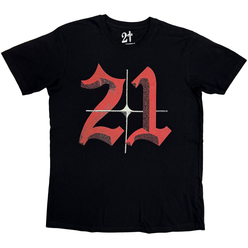 21 Savage Unisex T-Shirt: Death Before Dishonor Daggers (Black) (Back Print)