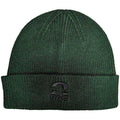 Tupac Unisex Beanie Hat: Fist Logo (Green) (Roll Up)