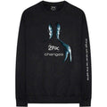 Tupac Unisex Long Sleeve T-Shirt: Changes (Black) (Sleeve Print)