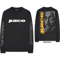 Tupac Unisex Long Sleeve T-Shirt: Respect (Black) (Back & Sleeve Print)