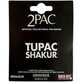Tupac Pin Badge: Text Logo