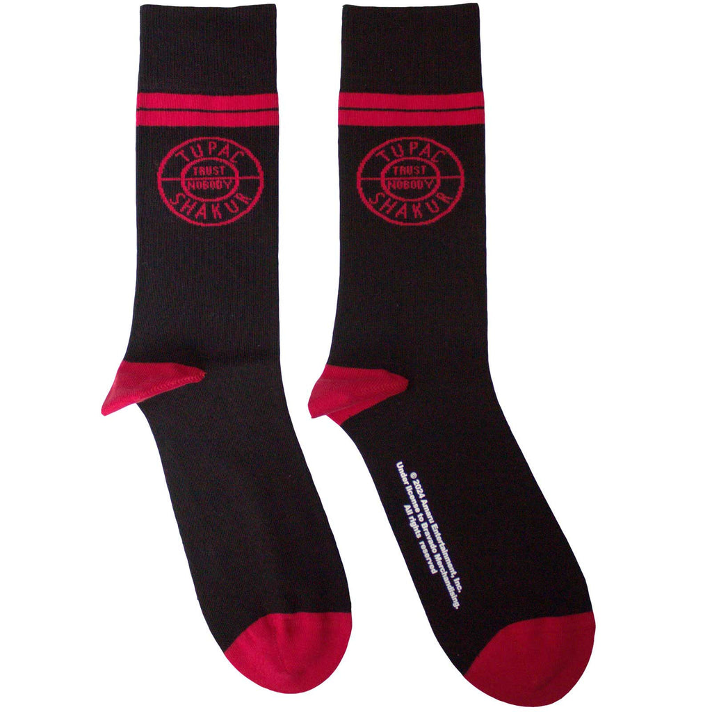 Tupac Unisex Ankle Socks: Circle Logo (Black)