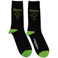 Tupac Unisex Ankle Socks: Green Cross (Black)