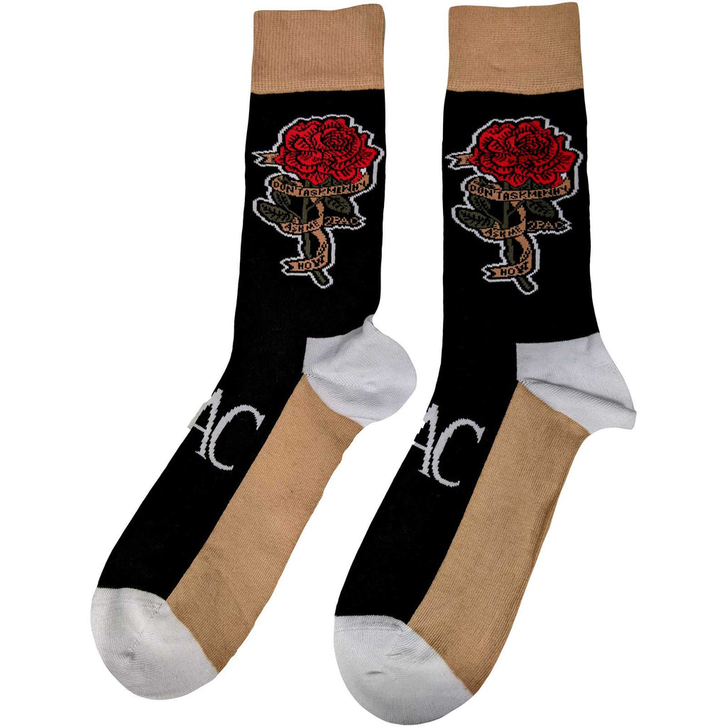Tupac Unisex Ankle Socks: Thug Life (Black)