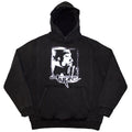 Tupac Unisex Stone Wash Pullover Hoodie: Spray Photo (Charcoal Grey) (Wash Collection)