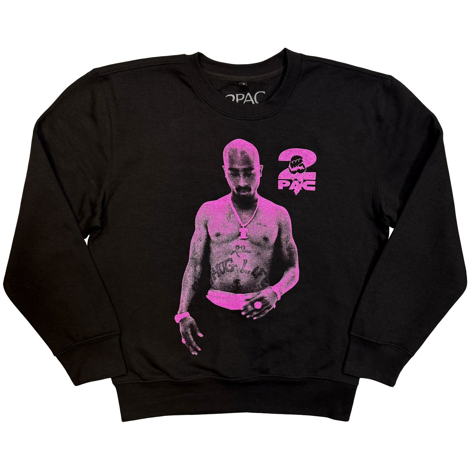Tupac Unisex Sweatshirt: Thuglife Purple (Black)