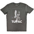 Tupac Unisex T-Shirt: Praying (Charcoal Grey)