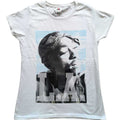 Tupac Ladies T-Shirt: LA Skyline (White)