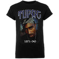 Tupac Unisex T-Shirt: Mural 1971 (Black)