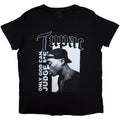 Tupac Ladies T-Shirt: Only God Text (Black)