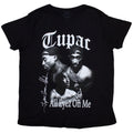 Tupac Ladies T-Shirt: All Eyez B&W (Black)