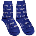 The Beatles Unisex Ankle Socks: Love Me Do (Blue) (UK Size 7 - 11)