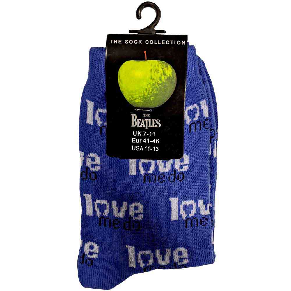 The Beatles Unisex Ankle Socks: Love Me Do (Blue) (UK Size 7 - 11)