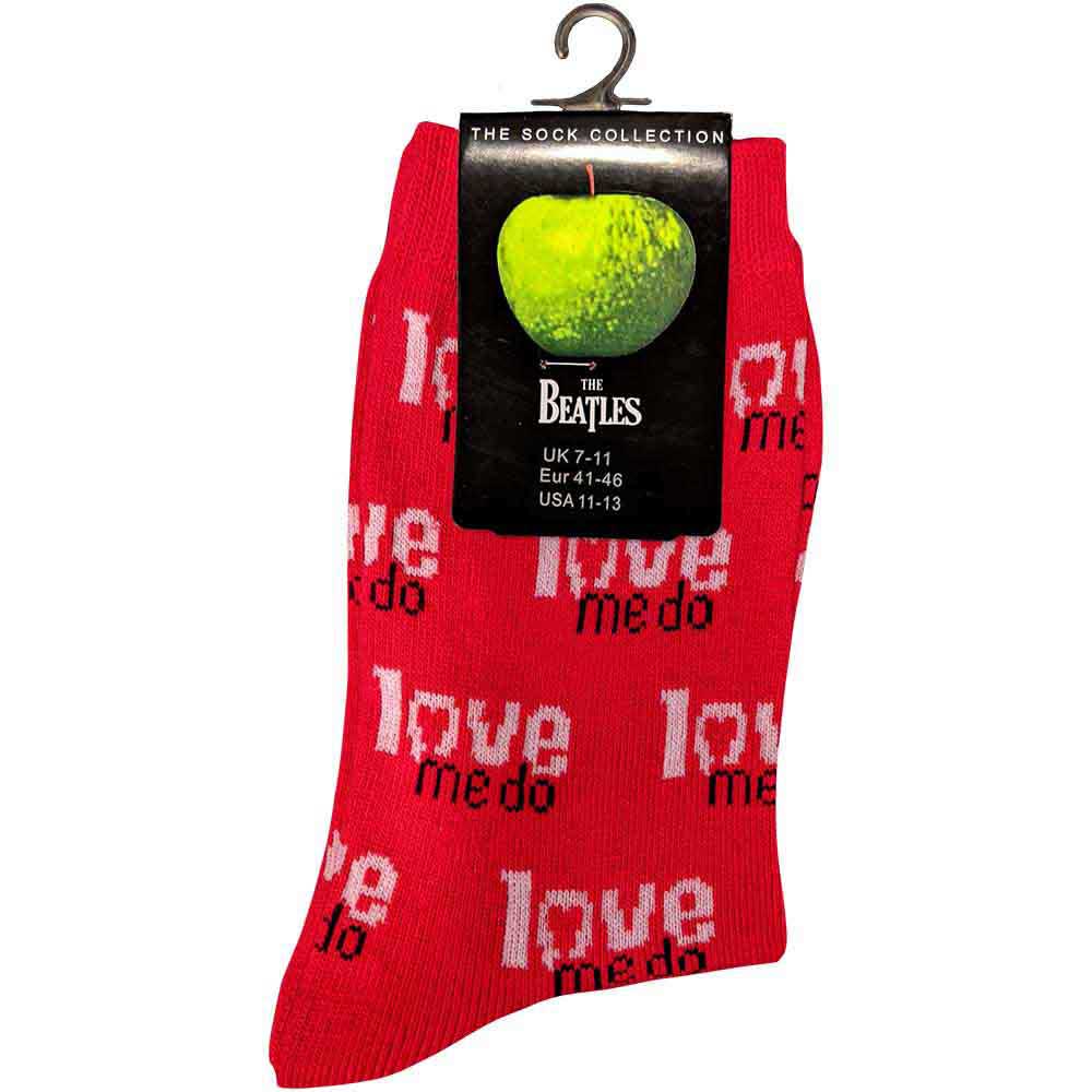 The Beatles Unisex Ankle Socks: Love Me Do (Red) (UK Size 7 - 11)