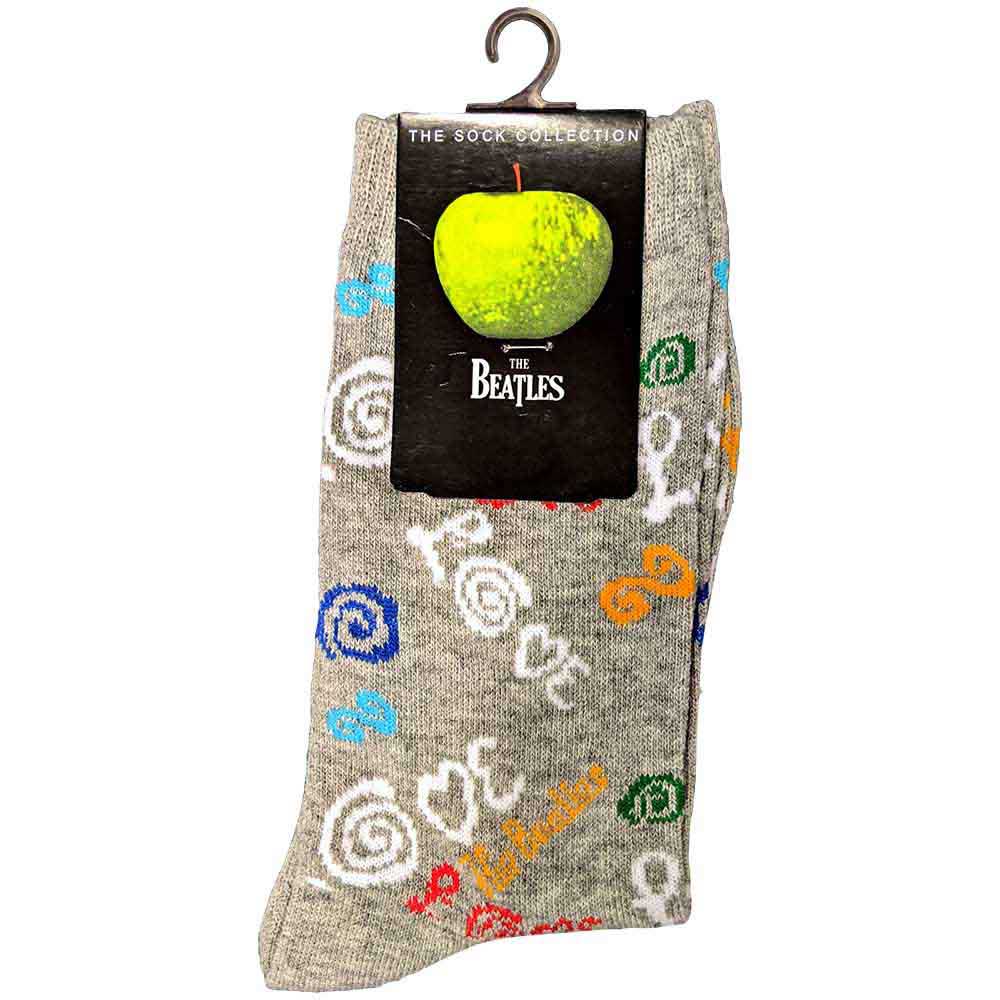 The Beatles Unisex Ankle Socks: Love (Grey) (UK Size 7 - 11)