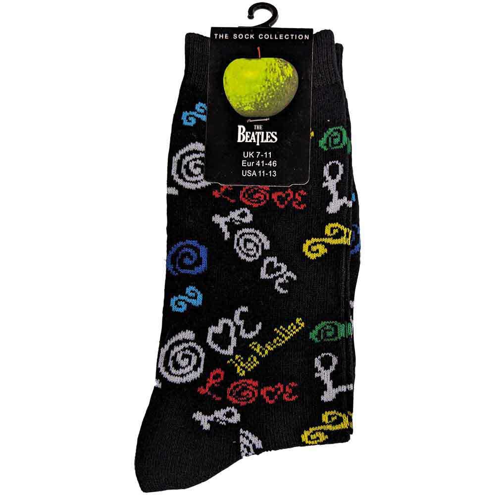 The Beatles Unisex Ankle Socks: Love (Dark Blue) (UK Size 7 - 11)