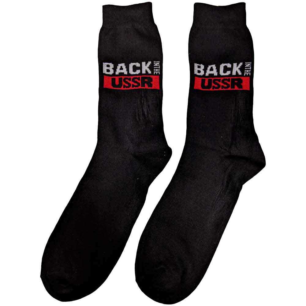 The Beatles Unisex Ankle Socks: Back in the USSR (Black) (UK Size 7 - 11)
