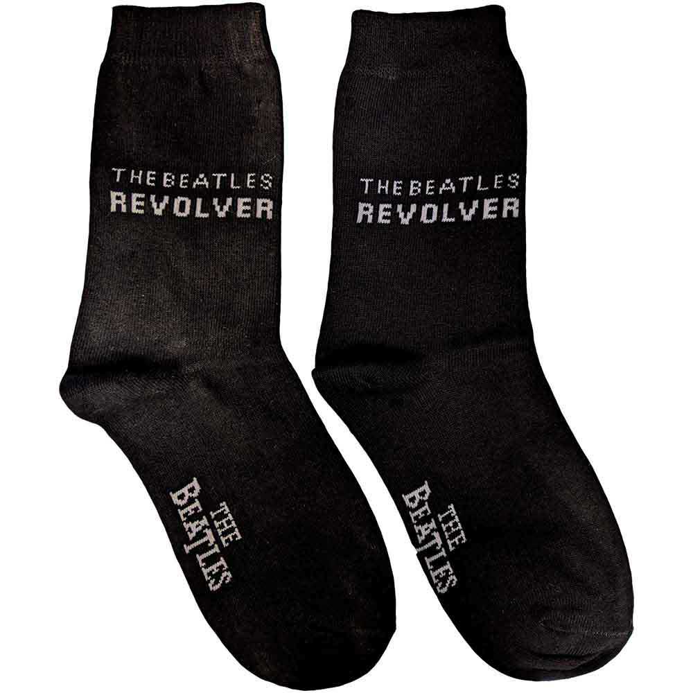 The Beatles Ladies Ankle Socks: Revolver (Black) (UK Size 4 - 7)