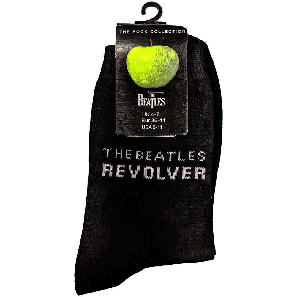The Beatles Ladies Ankle Socks: Revolver (Black) (UK Size 4 - 7)