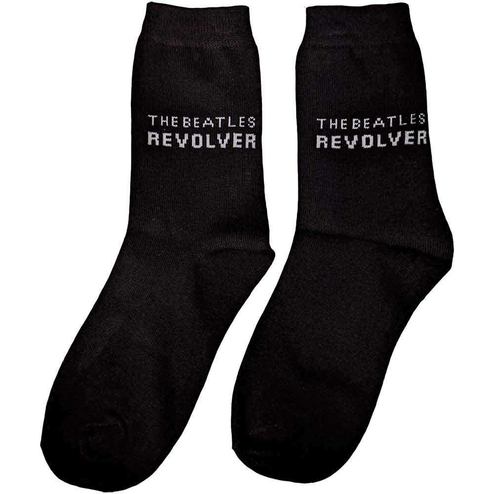 The Beatles Ladies Ankle Socks: Revolver (Black) (UK Size 4 - 7)
