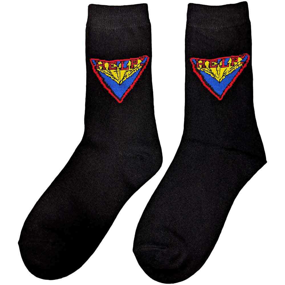 The Beatles Unisex Ankle Socks: HELP! (Black) (UK Size 7 - 11)