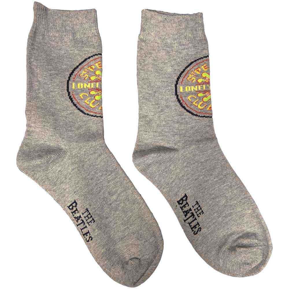 The Beatles Ladies Ankle Socks: Sgt Pepper (Grey) (UK Size 4 - 7)
