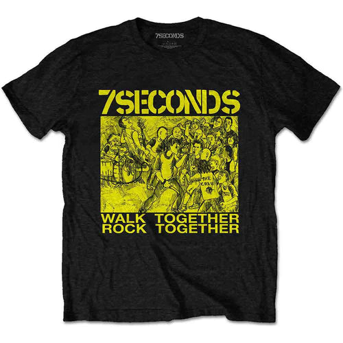 7 Seconds Unisex T-Shirt: WTRT (Black) (Back Print)