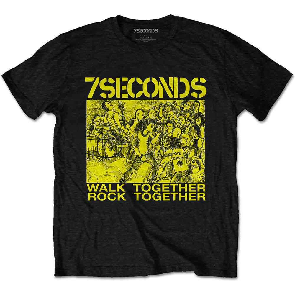 7 Seconds Unisex T-Shirt: WTRT (Black) (Back Print)