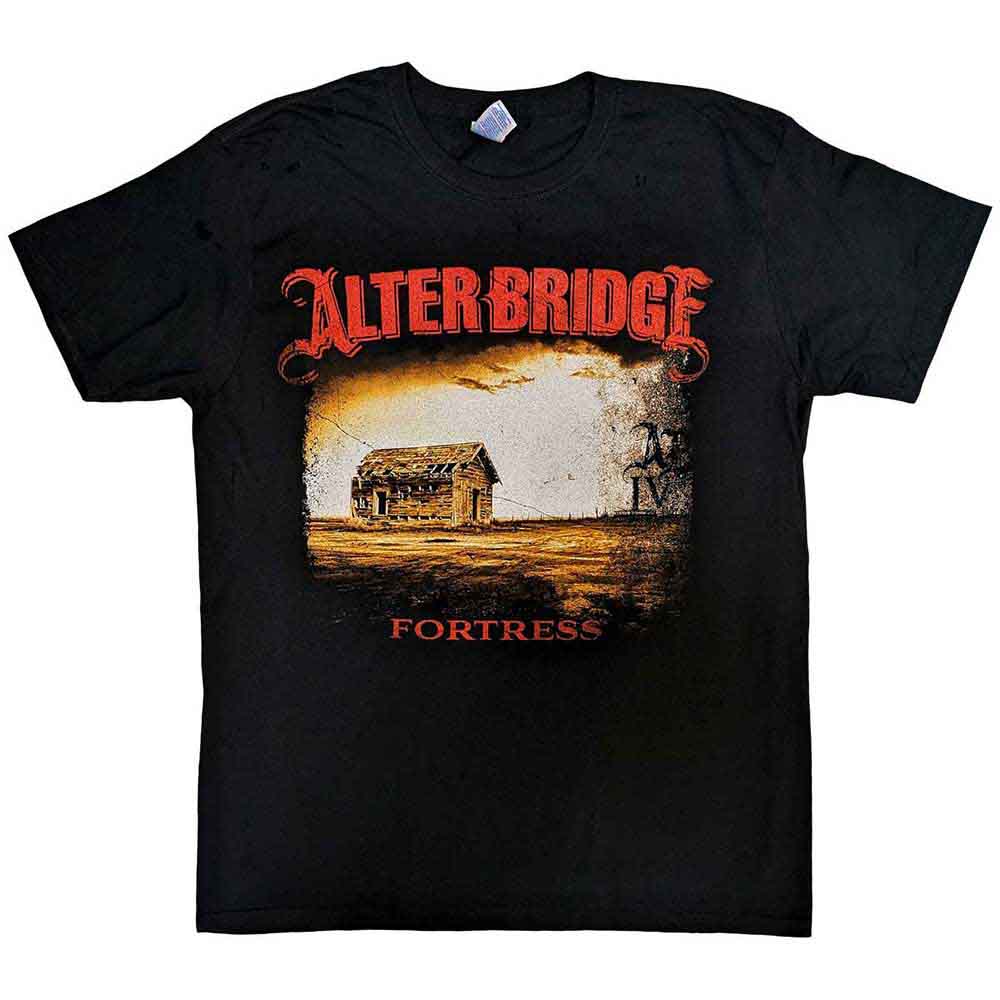 Alter Bridge Unisex T-Shirt: Fortress 2014 Tour Dates (Black) (Back Print)