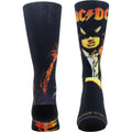 AC/DC Unisex Crew Socks: Highway To Hell Sublimation (Black)  (UK Size 6.5 - 11)