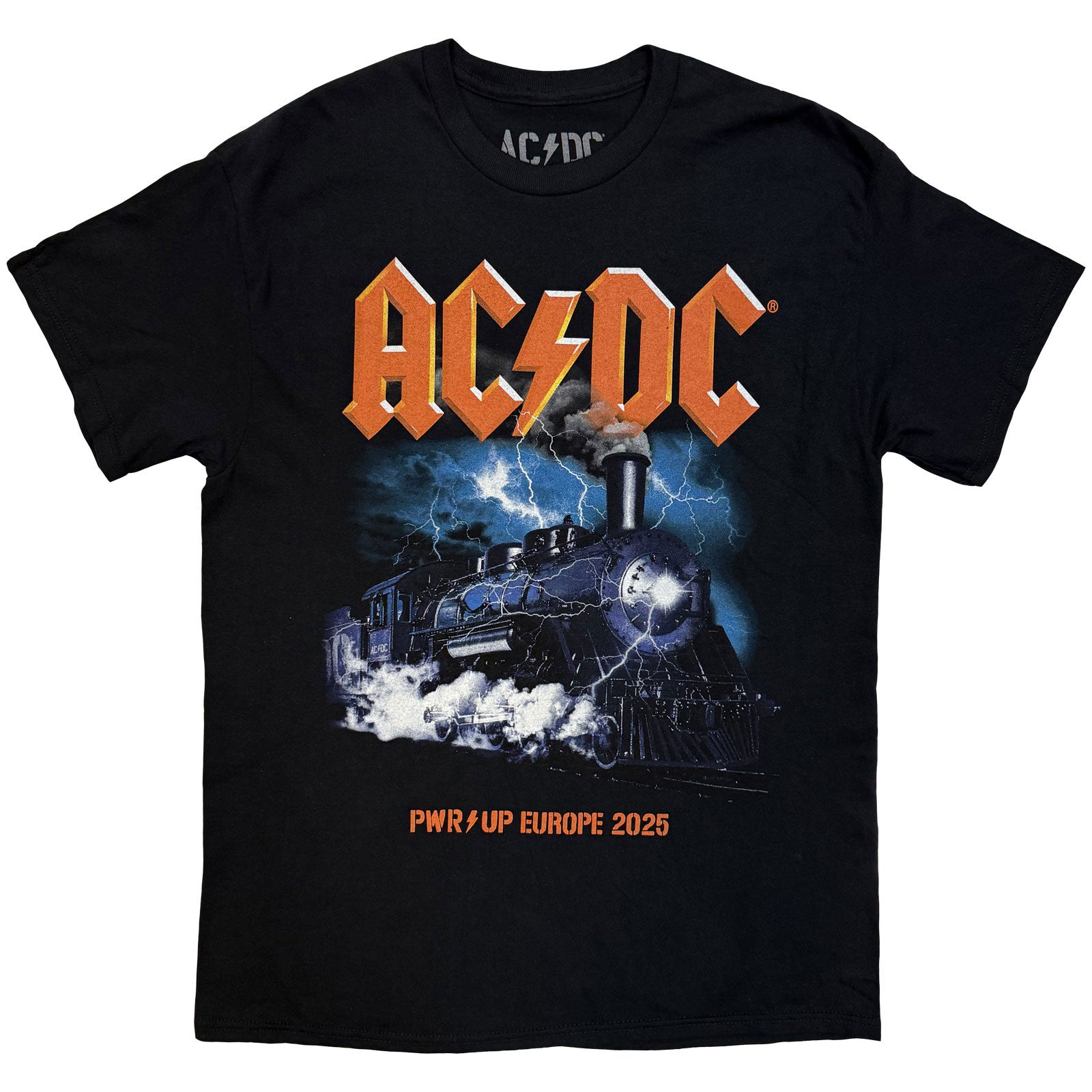 AC/DC Unisex T-Shirt: Train EU Tour '25 (Black) (Back Print & Ex-Tour)