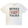 AC/DC Unisex T-Shirt: Money Talks Tour '25 (White) (Ex-Tour)
