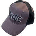 AC/DC Unisex Baseball Cap: Black Logo (Charcoal Grey & Black) (2-Tone)