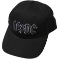 AC/DC Unisex Baseball Cap: Black Logo (Black)