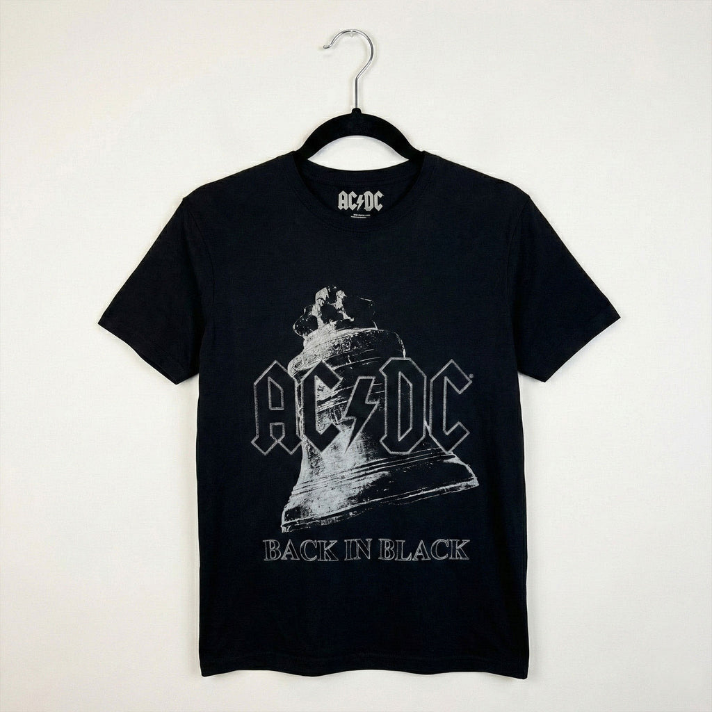 AC/DC Unisex Premium Carbon T-Shirt: Back In Black Bell (Black)