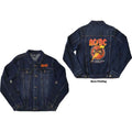 AC/DC Unisex Denim Jacket: About To Rock (Denim Blue) (Back Print)