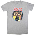 AC/DC Ladies T-Shirt Dress: Highway To Hell Circle (Grey)