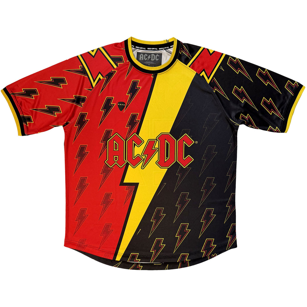 AC/DC Unisex Sports Jersey: Lightning Bolt '27 (Black) (All Over Print)