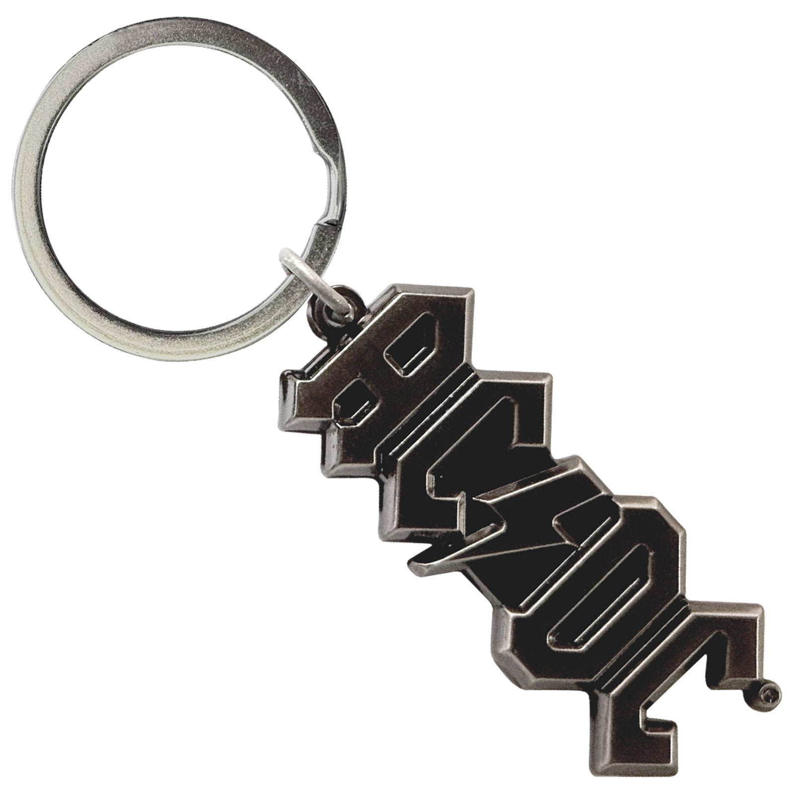 AC/DC Keychain: 3D Silver Logo