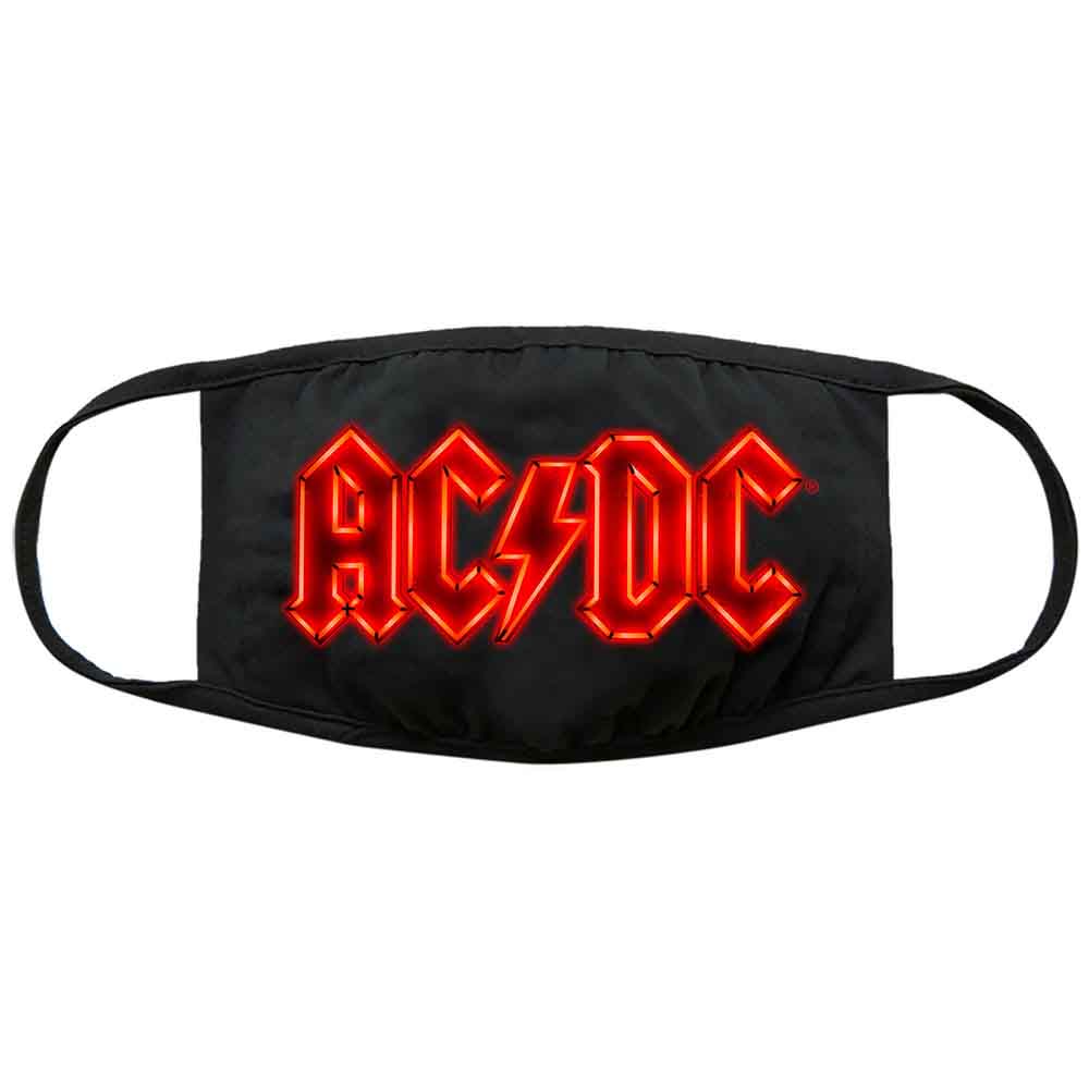 AC/DC Face Mask: Neon Logo (Black)