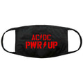 AC/DC Face Mask: PWR-UP Logo (Black)